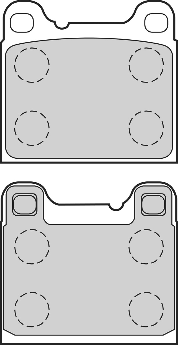 Jeu de 4 plaquettes de frein VALEO ref. 302770